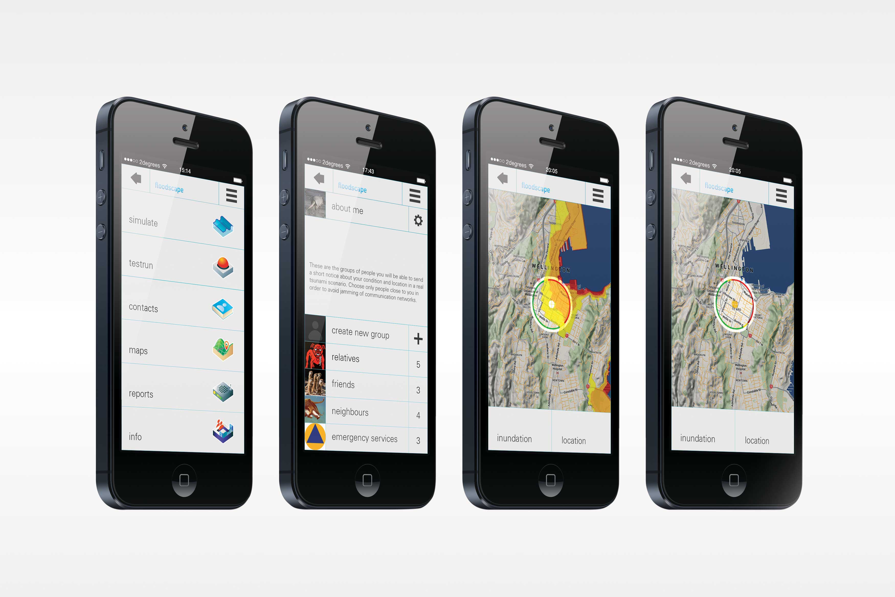 2019 red dot design concept award，Responsive emergency self rescue application，tsunami，Life seeking information，