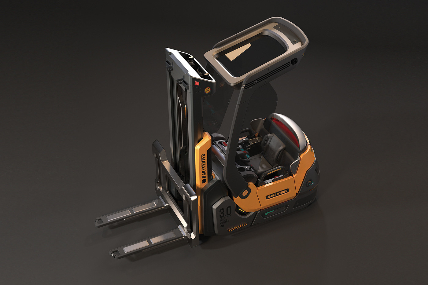 2019 red dot design concept award，Small forklift，flexible，Handling tools，