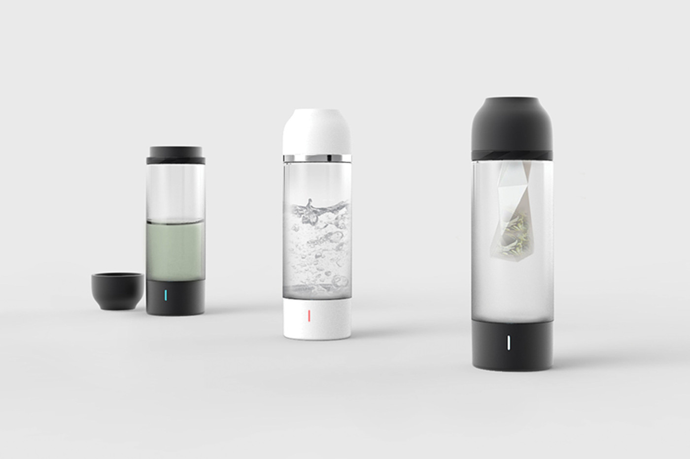 2019 red dot design concept award，Fairy tea，Automatic heating，Portable tea brewing device，Tea maker，Tea brewing device，