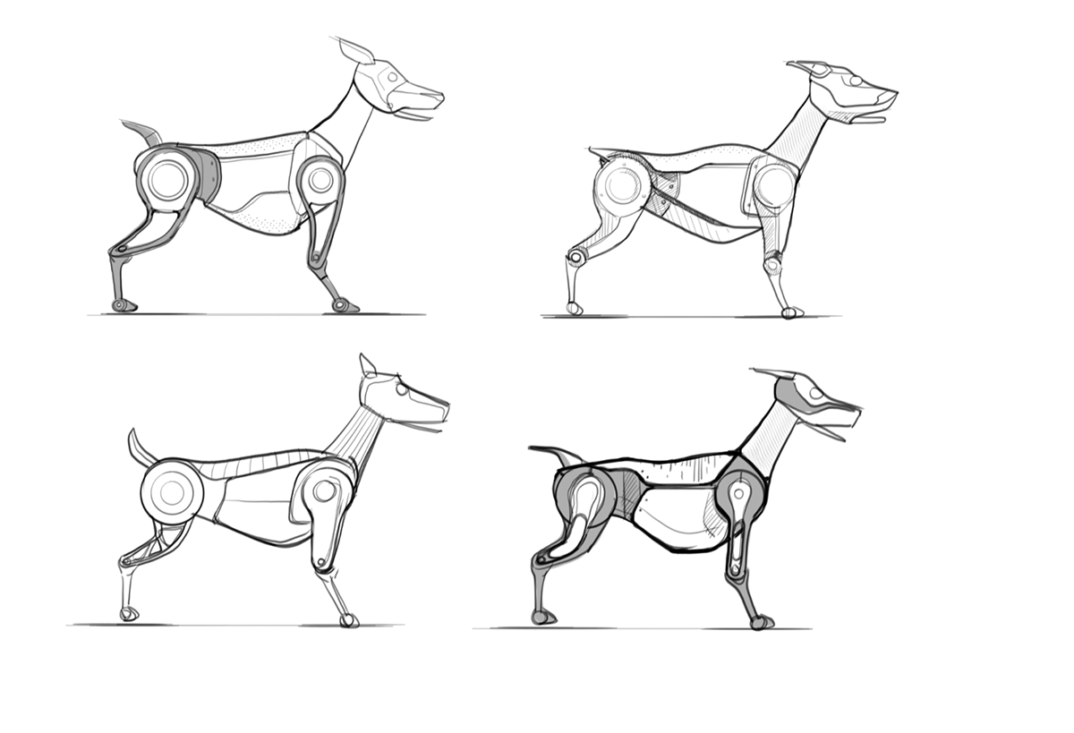 Robot dog，Electronic pet，industrial design，robot，