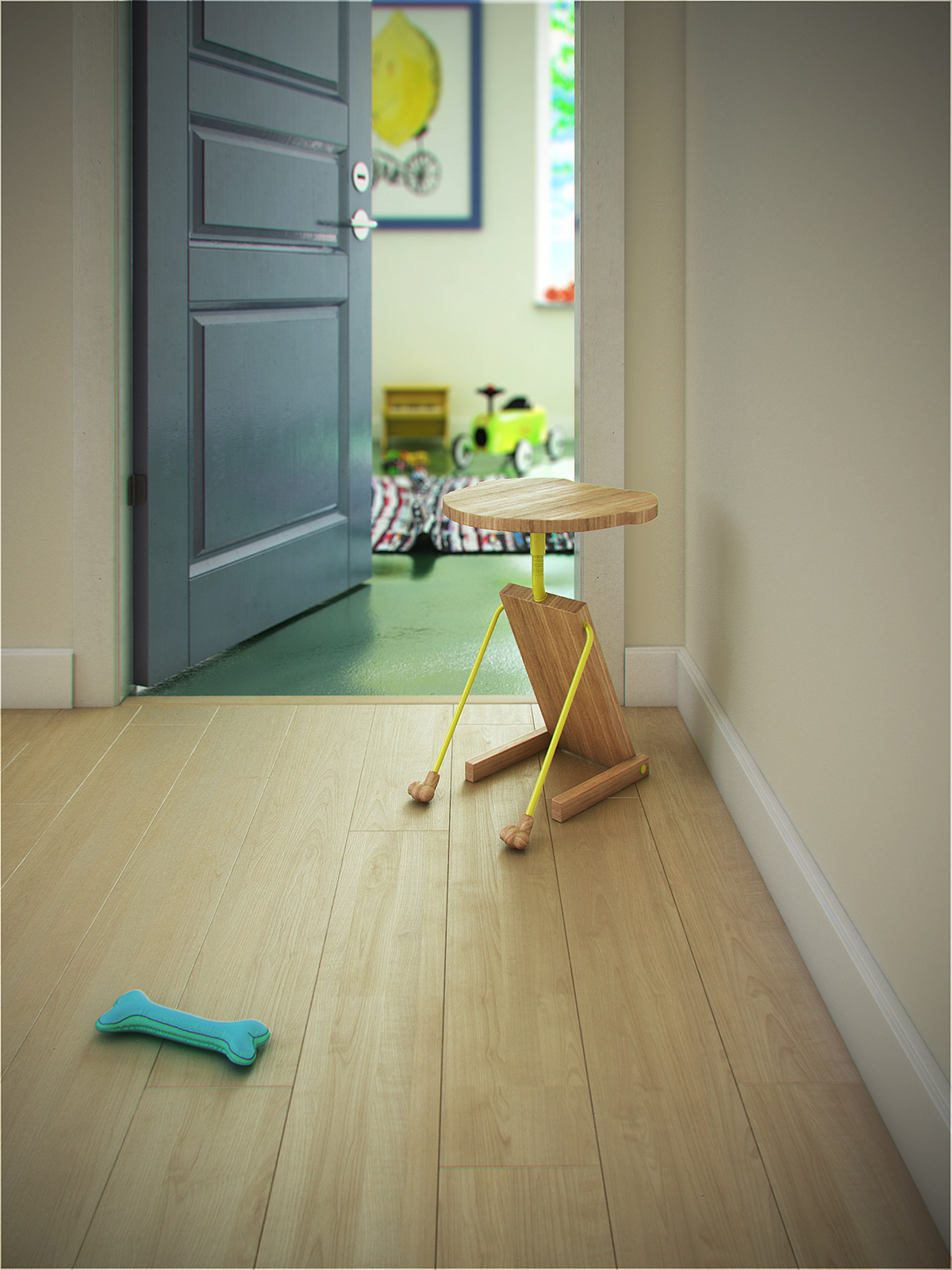 Natural materials，chair，Dog，indoor，