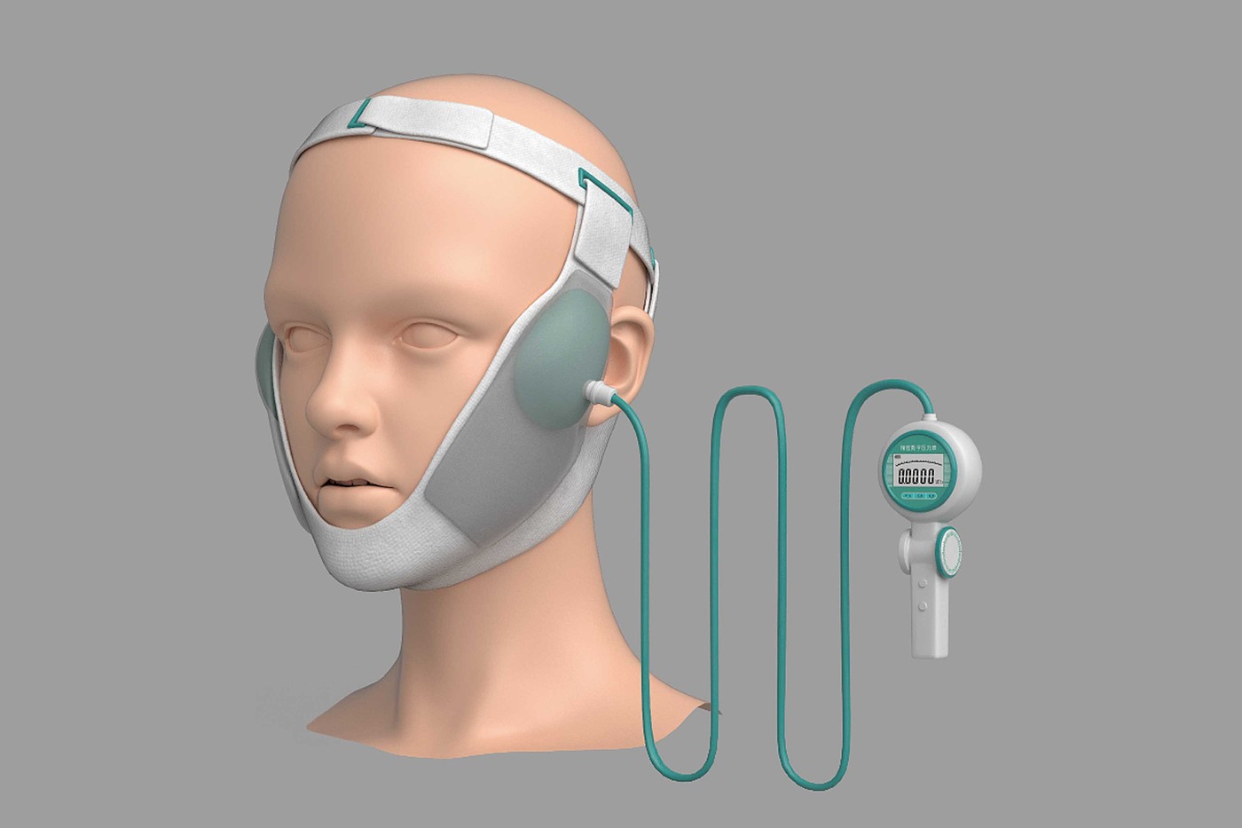 2019 red dot design concept award，Designed for patients undergoing maxillofacial surgery，Pressurized medical mask，