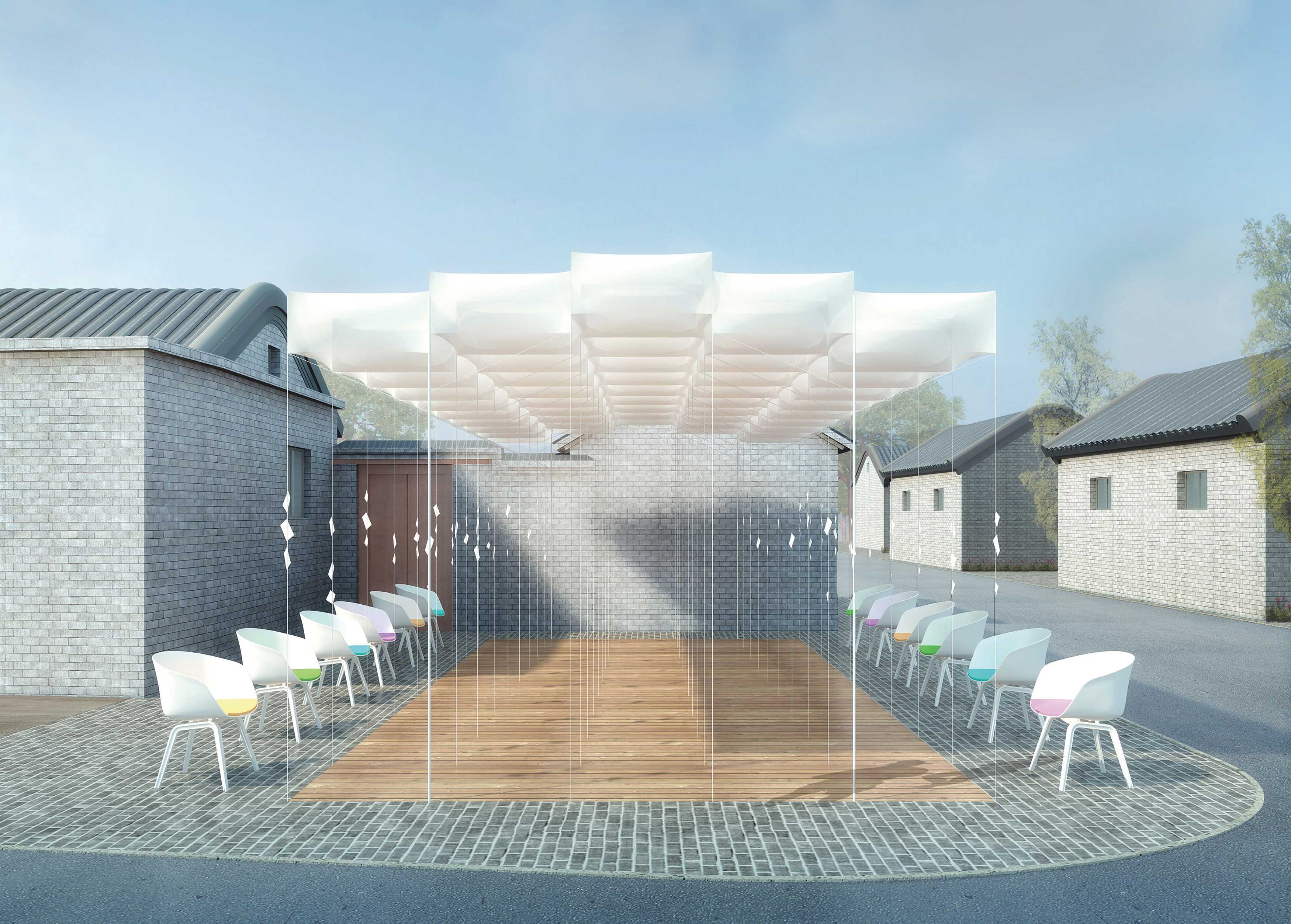 2019 red dot design concept award，Balloon Pavilion，Public space design，