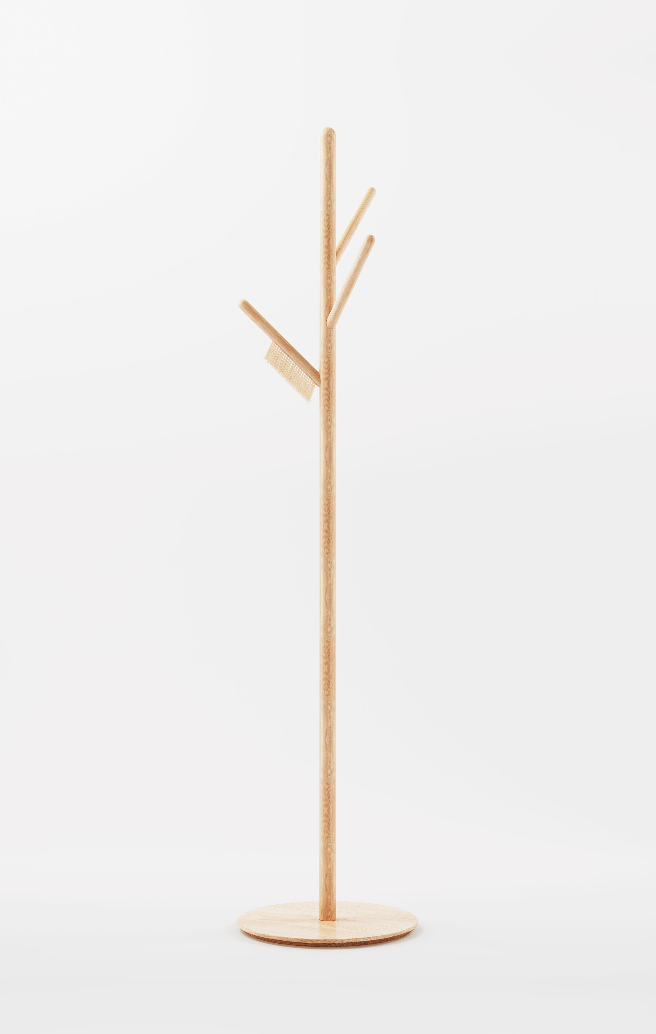 2019 red dot design concept award，Brush hanger，Branch camouflage，Clothes brush，