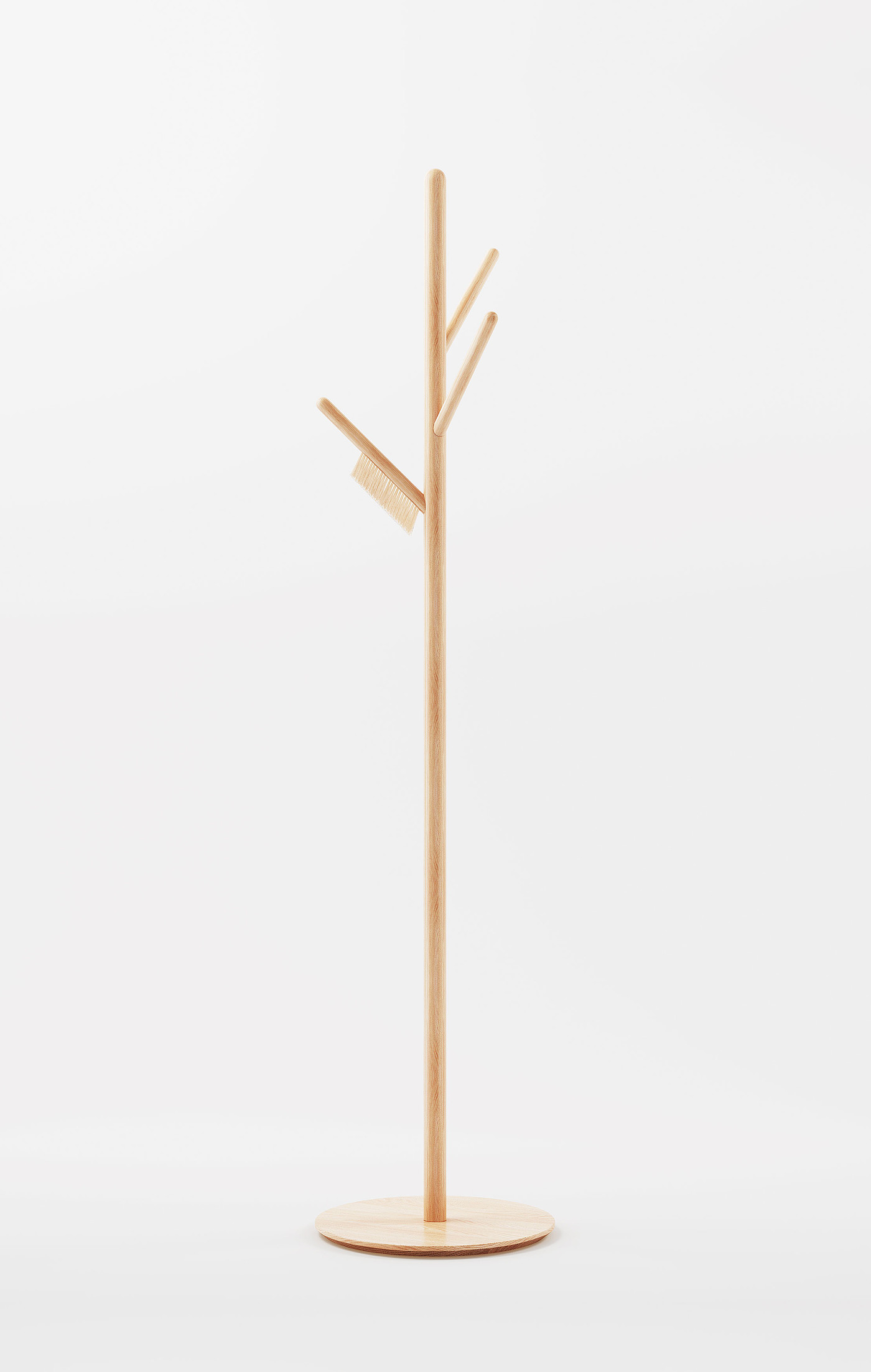 2019 red dot design concept award，Brush hanger，Branch camouflage，Clothes brush，