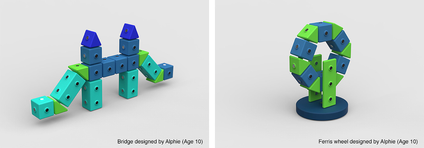 Tablet programming，Toy design，Building block game，modularization，2019 red dot design concept award，