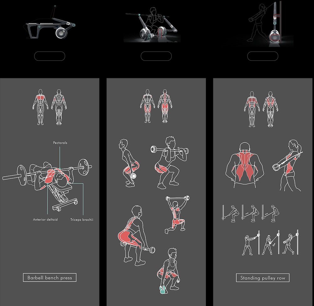 2019 red dot design concept award，Barbell support，Anti falling，removable，Magnetoresistive system，Fitness equipment，