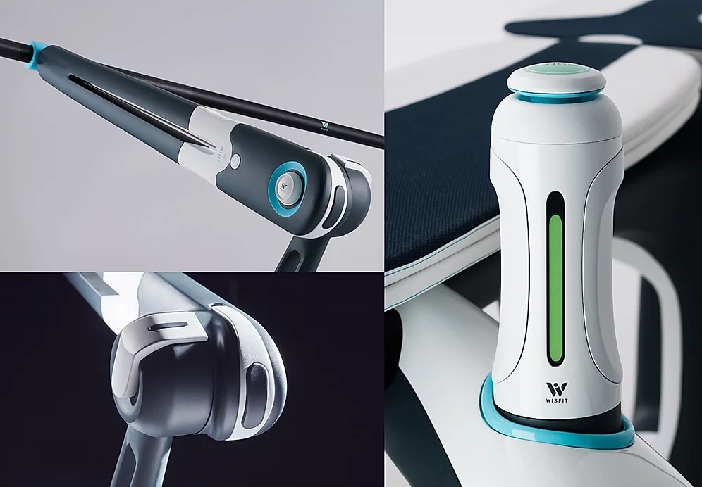 2019 red dot design concept award，Barbell support，Anti falling，removable，Magnetoresistive system，Fitness equipment，