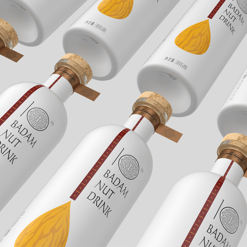 Uygur bow pull string musical instrument，sattar ，10th anniversary packaging，packing design，Beverage bottle，Specialty drinks，Xinjiang，2019 red dot design concept award，