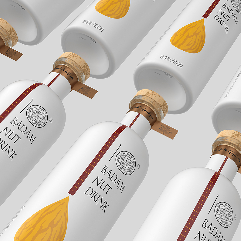 Uygur bow pull string musical instrument，sattar ，10th anniversary packaging，packing design，Beverage bottle，Specialty drinks，Xinjiang，2019 red dot design concept award，