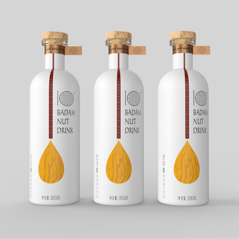 Uygur bow pull string musical instrument，sattar ，10th anniversary packaging，packing design，Beverage bottle，Specialty drinks，Xinjiang，2019 red dot design concept award，