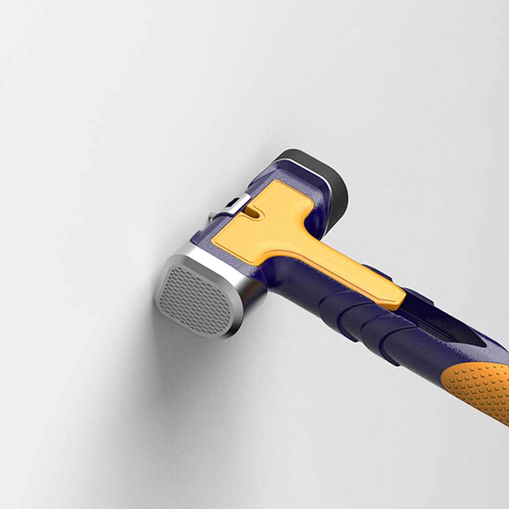 Measuring tools，Measuring ruler，multi-function，hammer，Protect fingers，2019 red dot design concept award，