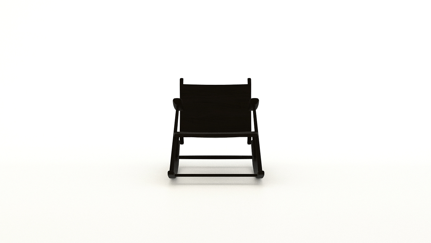 2019 red dot design concept award，Inspired Chinese seal manuscript，Armchair，Rocking chair，Solid wood, oak and metal，furniture design ，