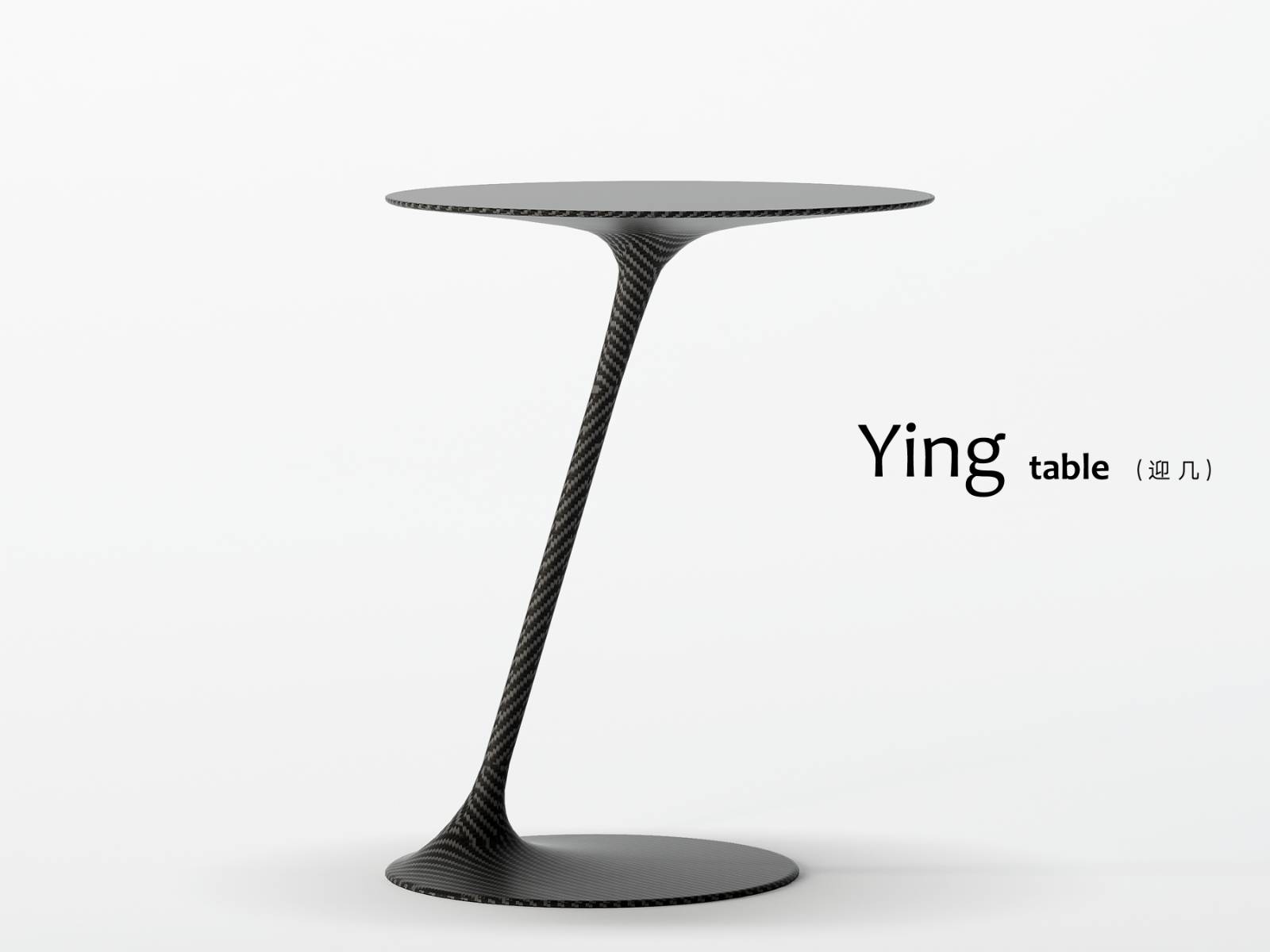 2019 red dot design concept award，Lightness，Table，Carbon fiber, metal and ABS plastics，Welcome several，