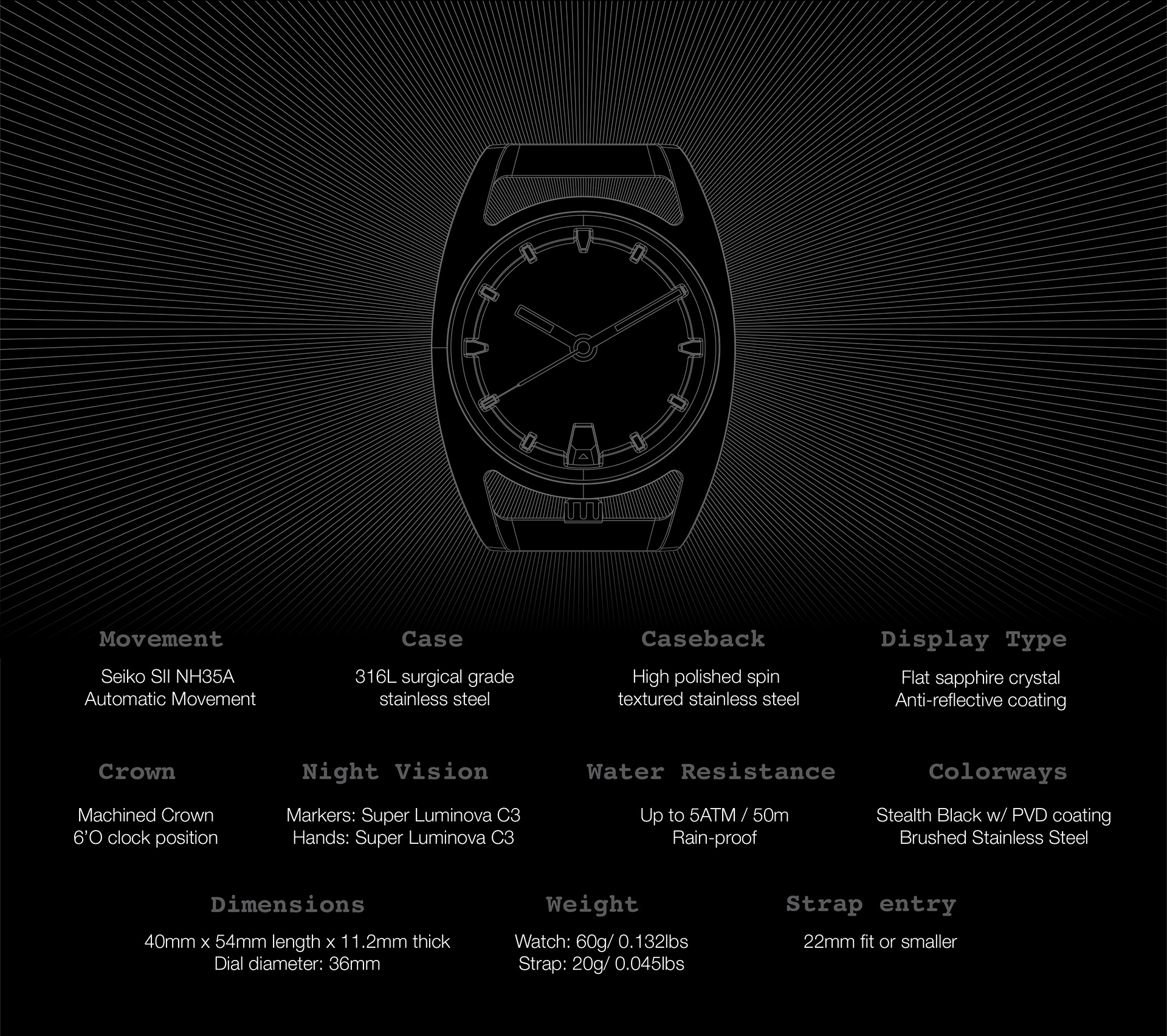 Wrist watch，Inspiration: tortoise shell form，2019 red dot design concept award，