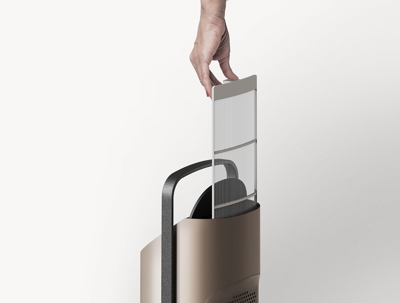 2019 red dot design concept award，Air circulator，air cleaner，Function of hot fog humidifier，