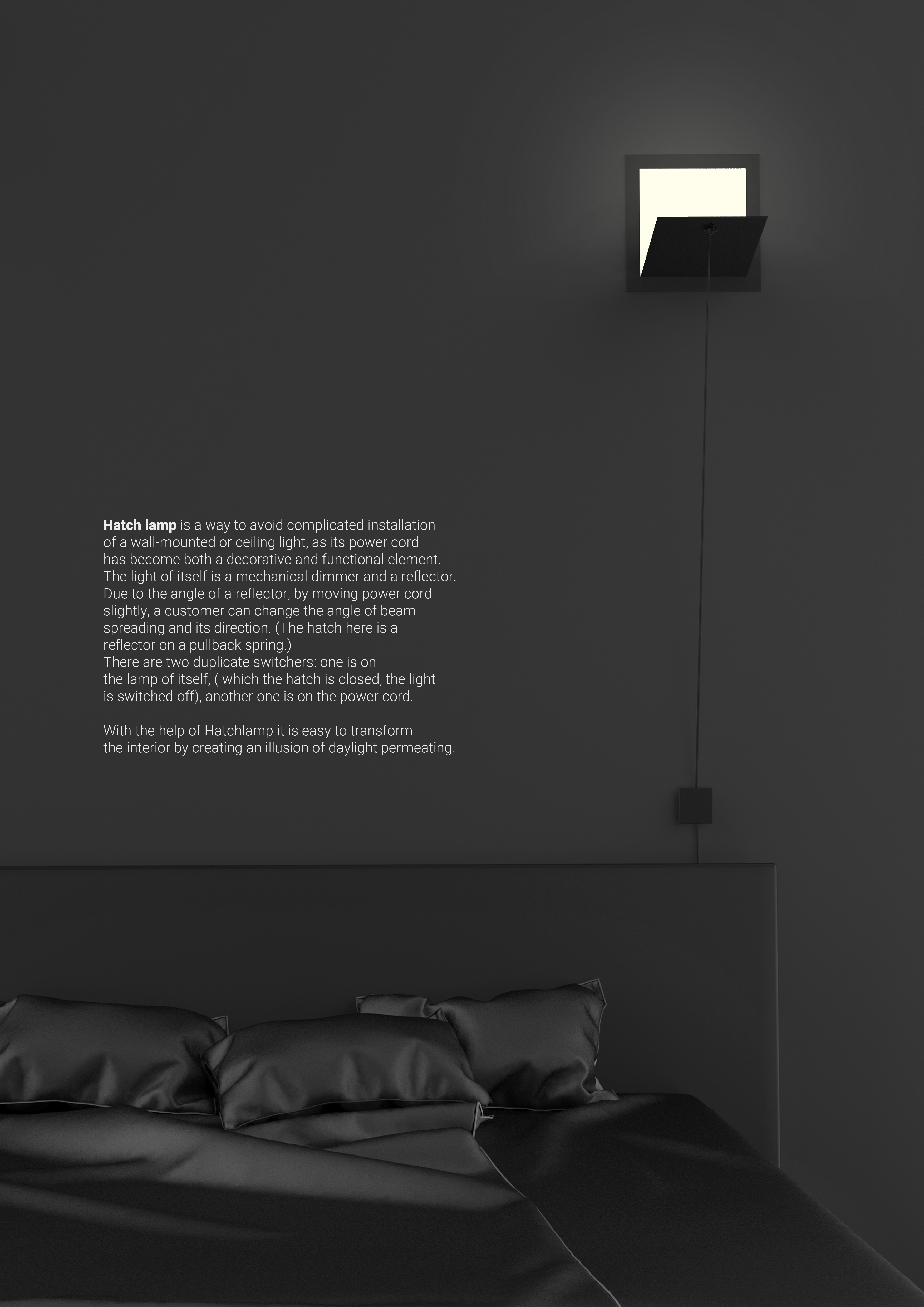 reflector，Mechanical dimmer，Hatch light，lamps and lanterns，2019 red dot design concept award，