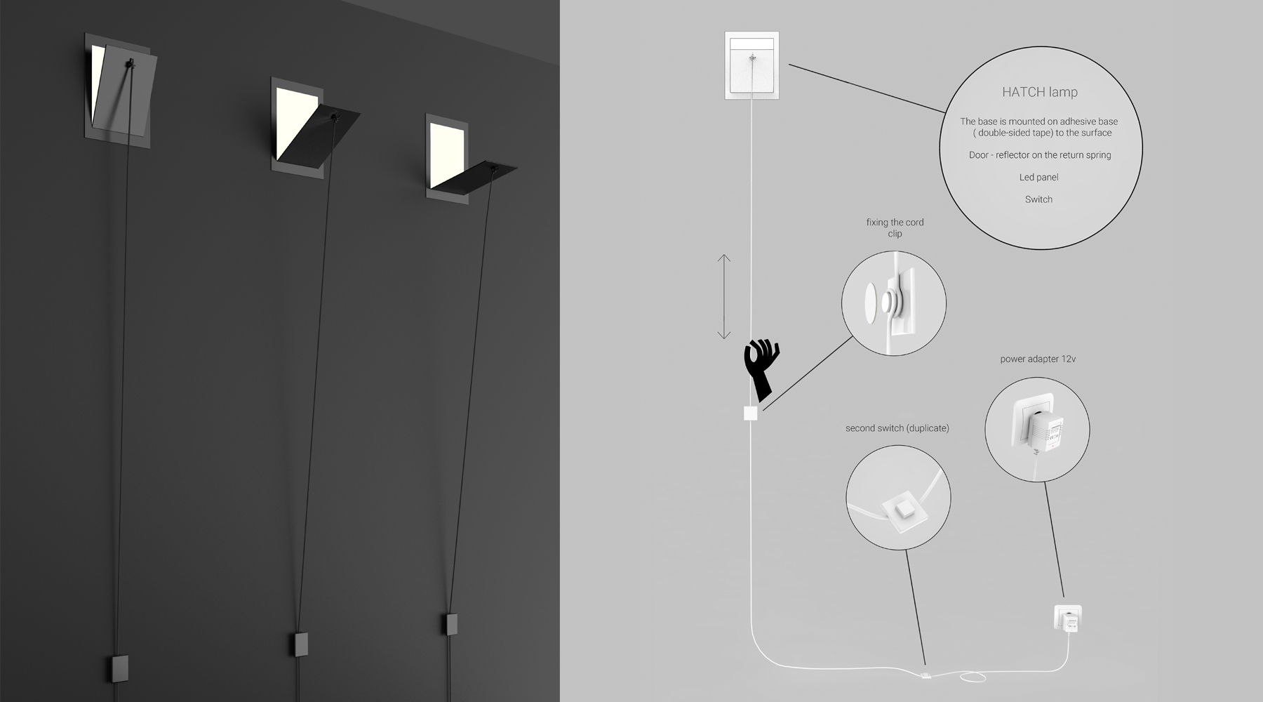 reflector，Mechanical dimmer，Hatch light，lamps and lanterns，2019 red dot design concept award，