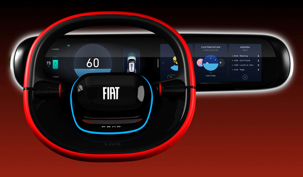 2019 red dot design concept award，Fiat electric concept vehicle，