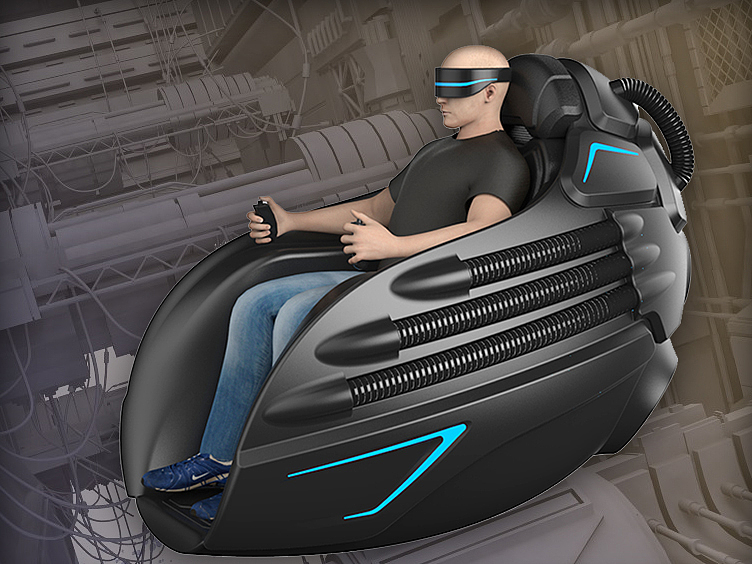 VR seat，Game simulator，Motion simulator，virtual reality，2019 red dot design concept award，VR Game Seat Design，