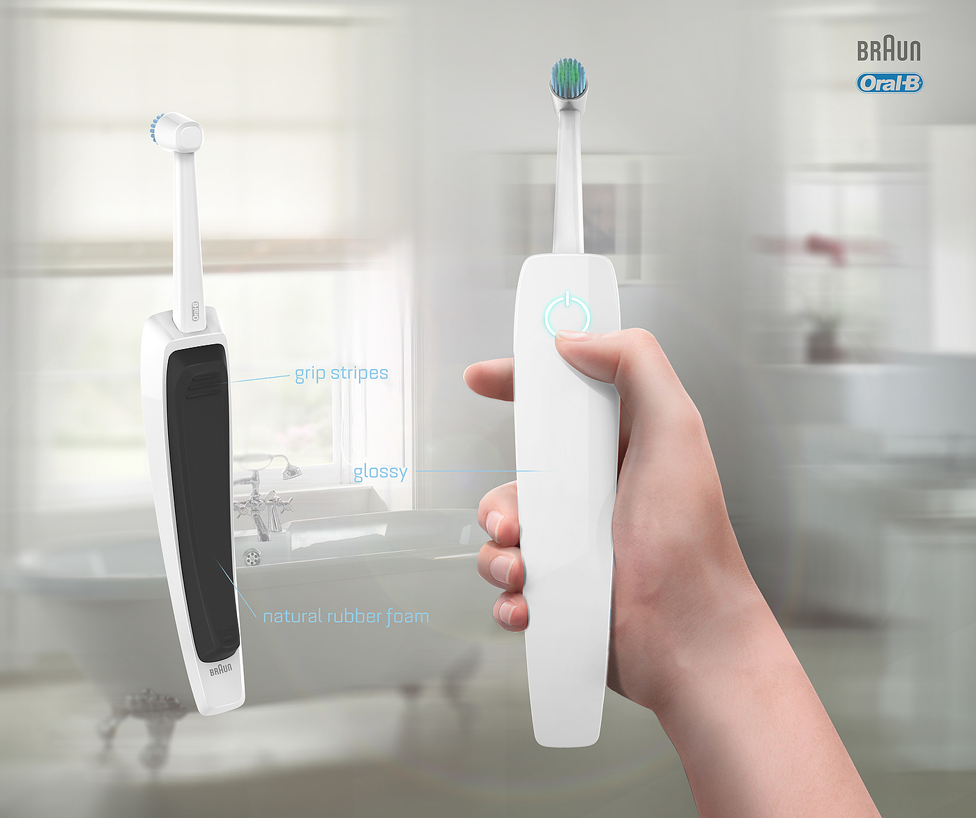Reprint，industrial design，product design，Electric toothbrush，intelligence，