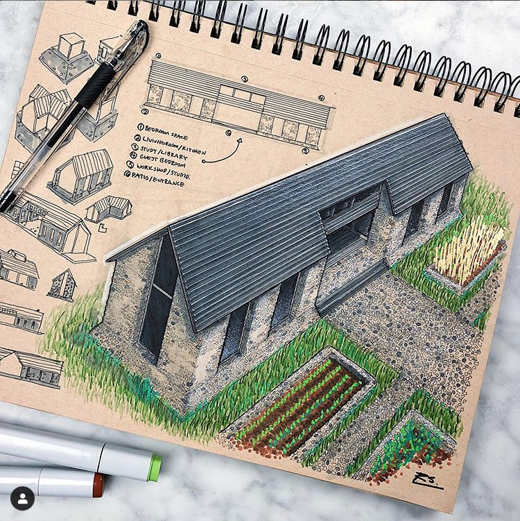 Hand drawn，industrial design，Reid Schlegel，page，