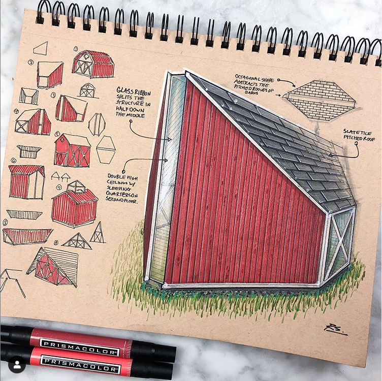 Hand drawn，industrial design，Reid Schlegel，page，