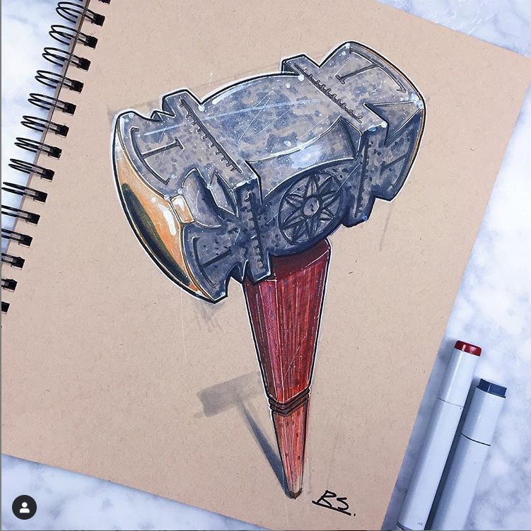 Hand drawn，industrial design，Reid Schlegel，page，