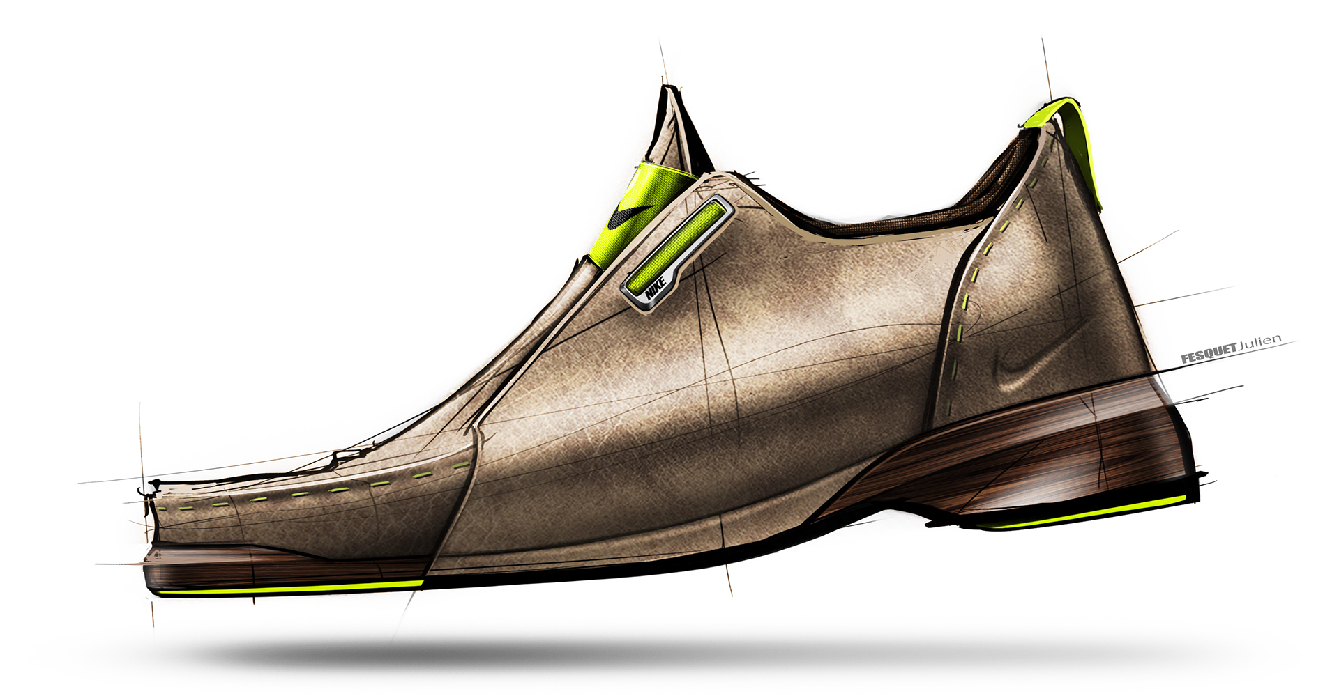 Reprint，industrial design，product design，sneakers，Hand drawn，appearance，