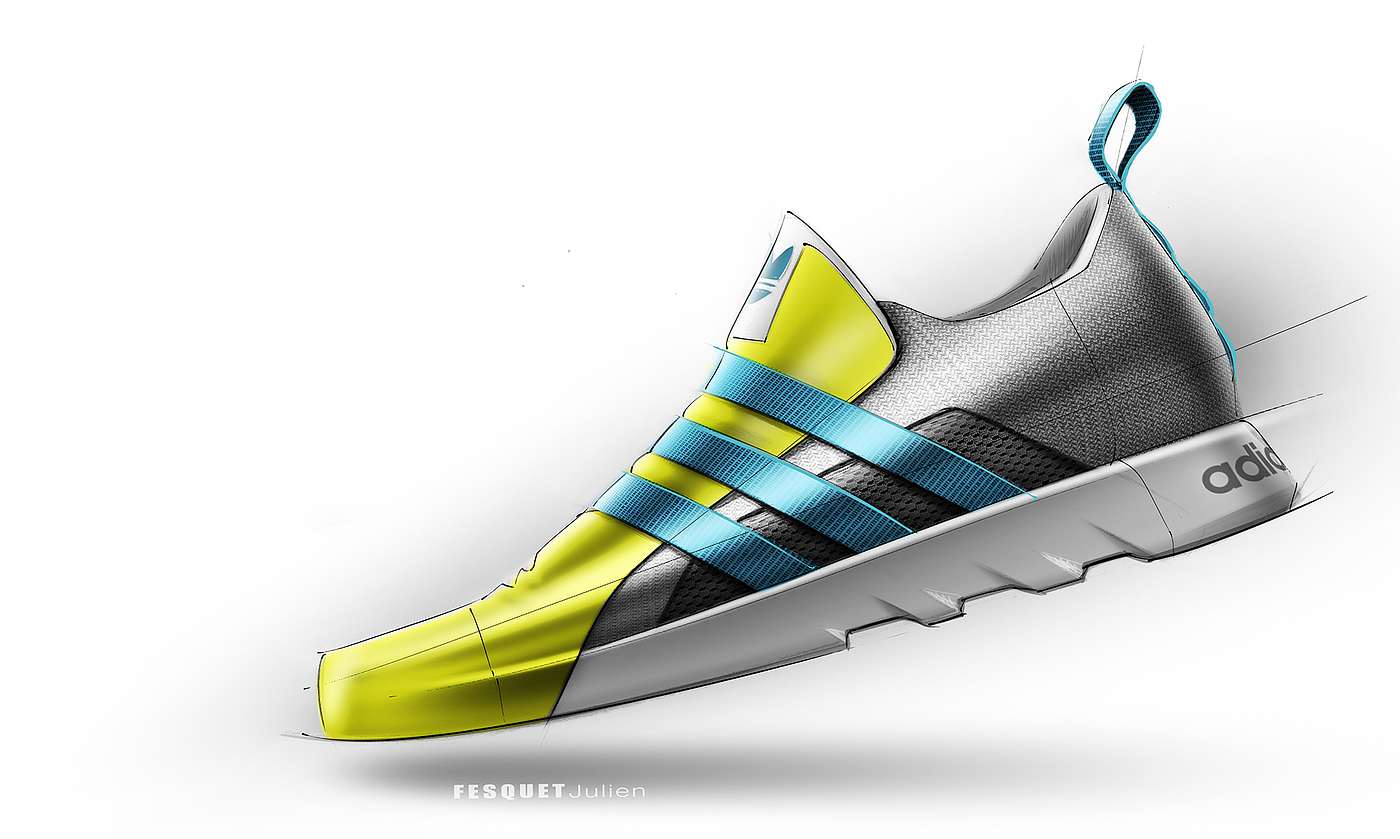 Reprint，industrial design，product design，sneakers，Hand drawn，appearance，