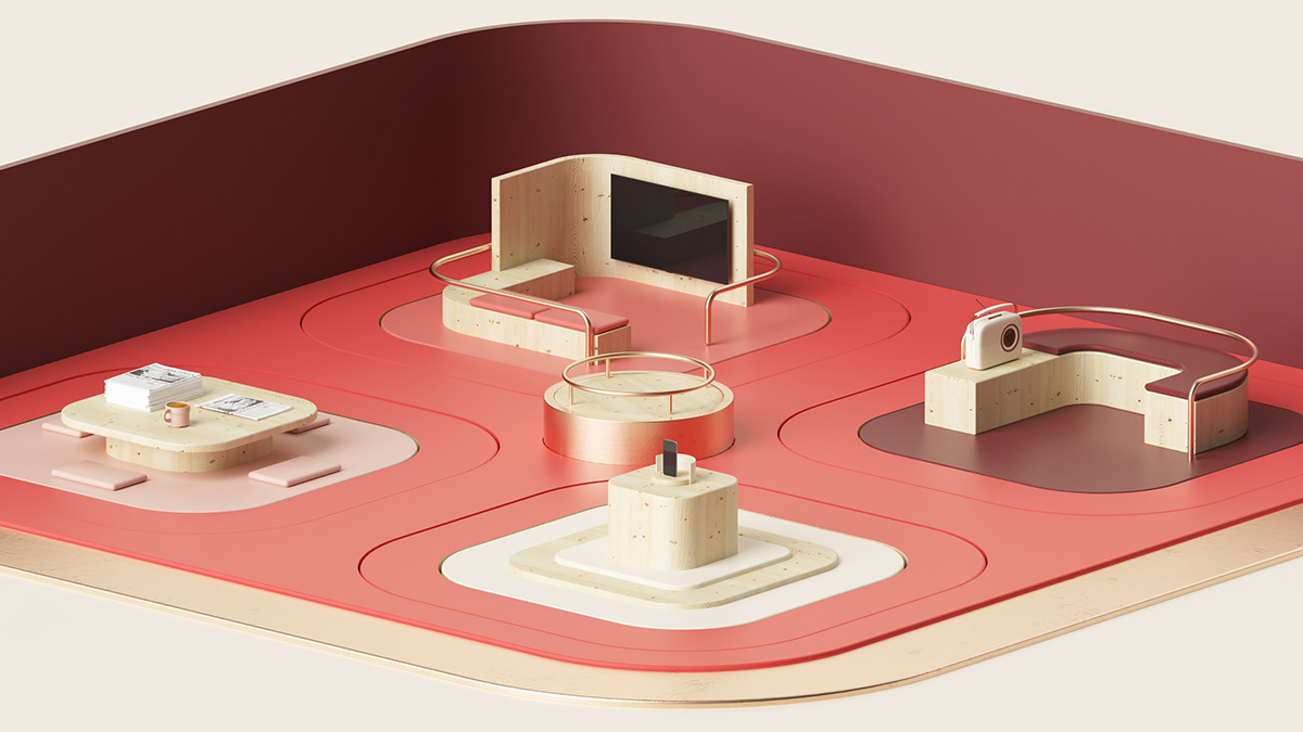 Brand home，animation，3d，Artistic direction，