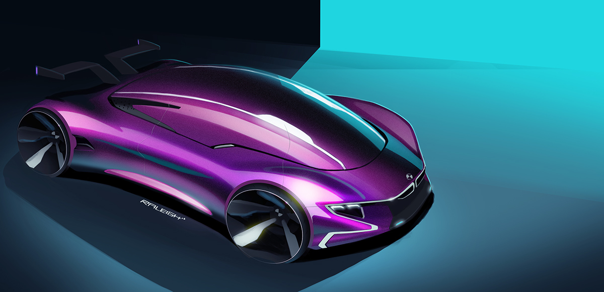 Automatic design，Hand drawn，Render，Visual design，industrial design，