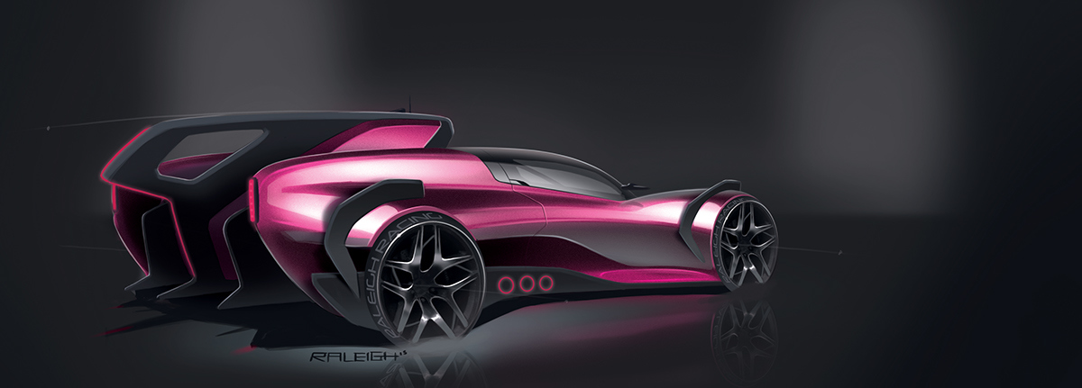 Automatic design，Hand drawn，Render，Visual design，industrial design，