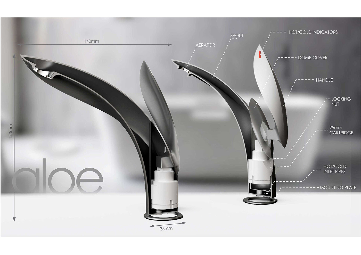 Reprint，industrial design，product design，Shower Room，water tap，