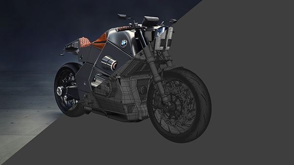 industrial design，conceptual design，BMW series，motorcycle，design sketch，