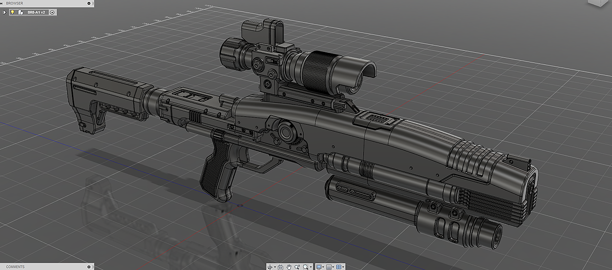 industrial design，Scientific and technological intelligence，Game design，model design ，gun，