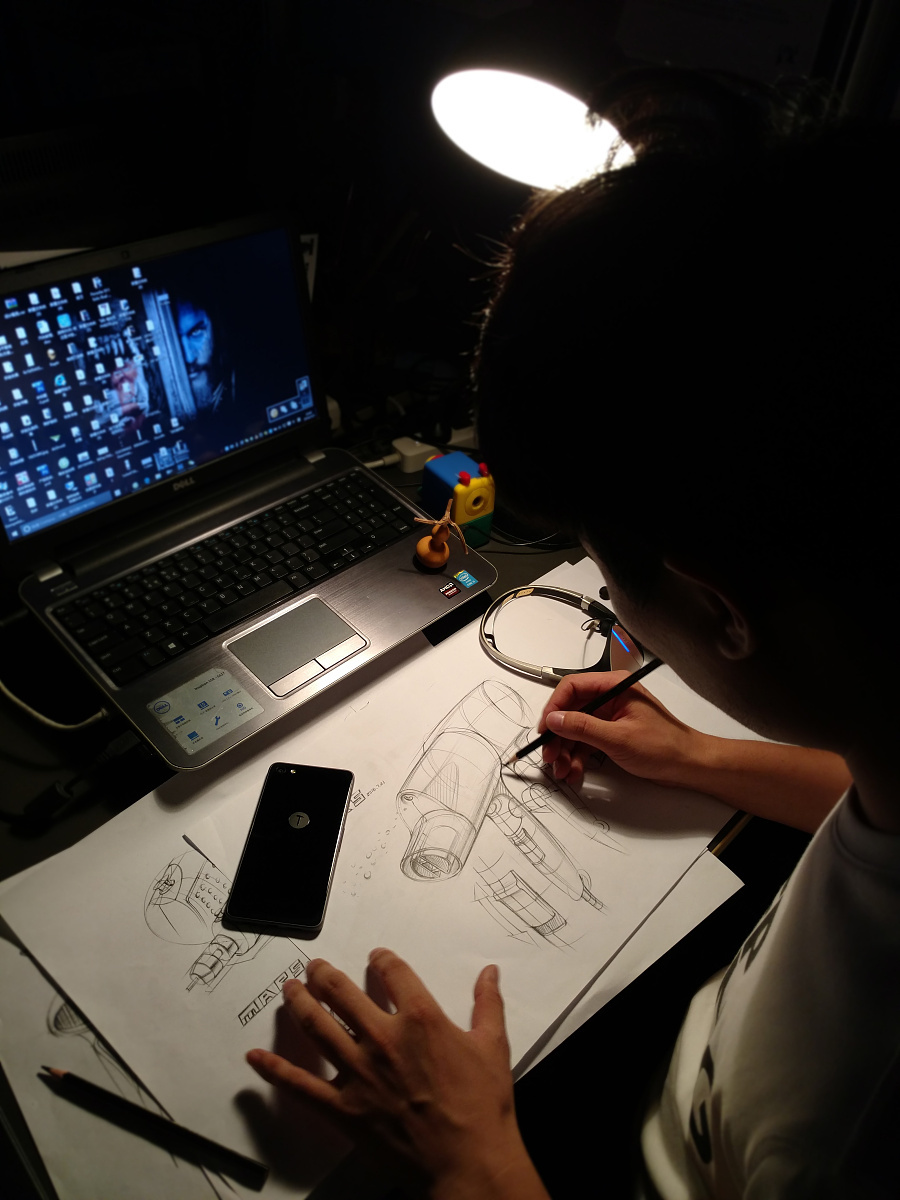 Hand drawn industrial design，idea sketch ，Smart home，Intelligent hardware，Hand drawn performance of industrial design，product design，