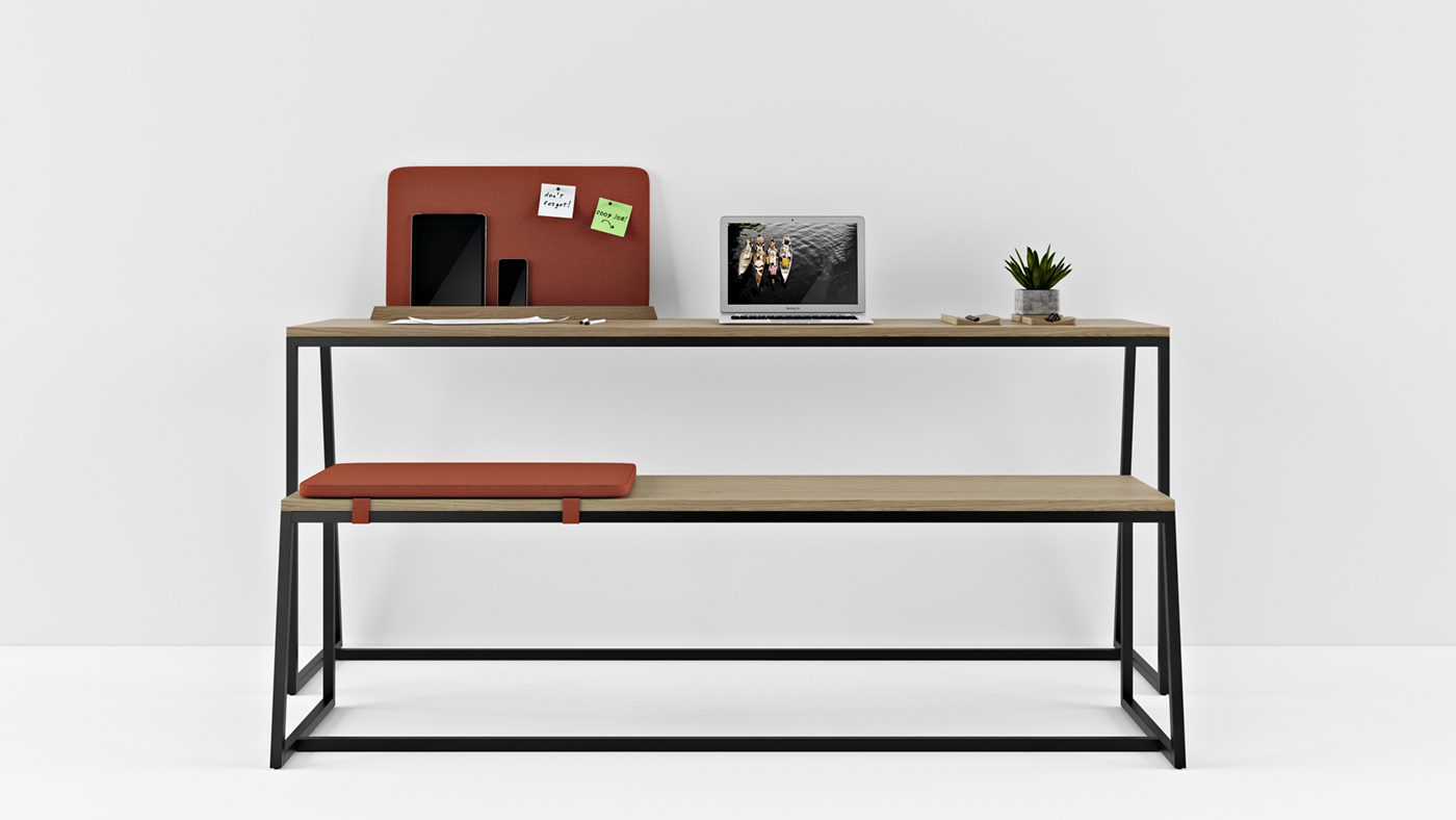 furniture，indoor，product，Design，to work in an office，