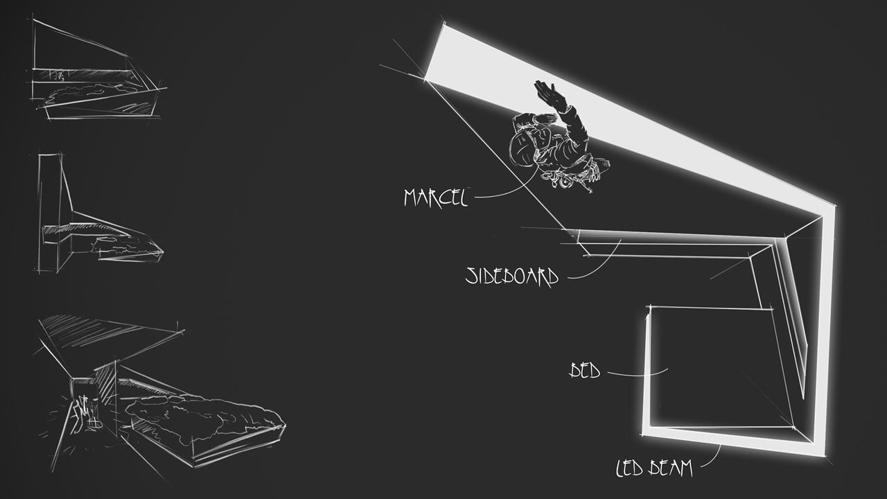 Home Furnishing，product design，industrial design，Bed，Receive，