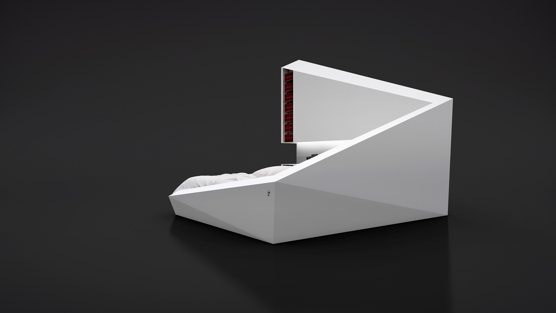 Home Furnishing，product design，industrial design，Bed，Receive，