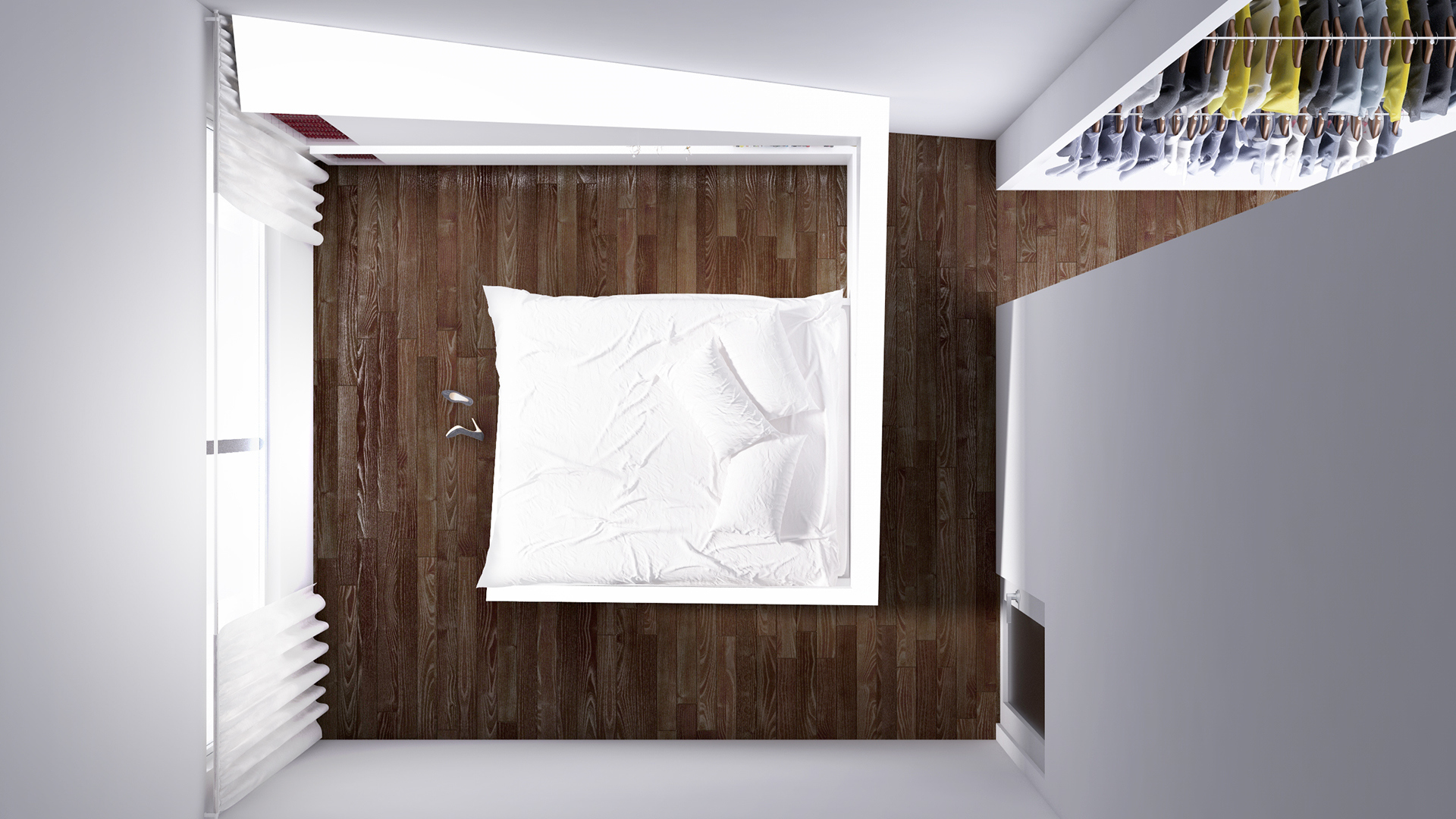 Home Furnishing，product design，industrial design，Bed，Receive，