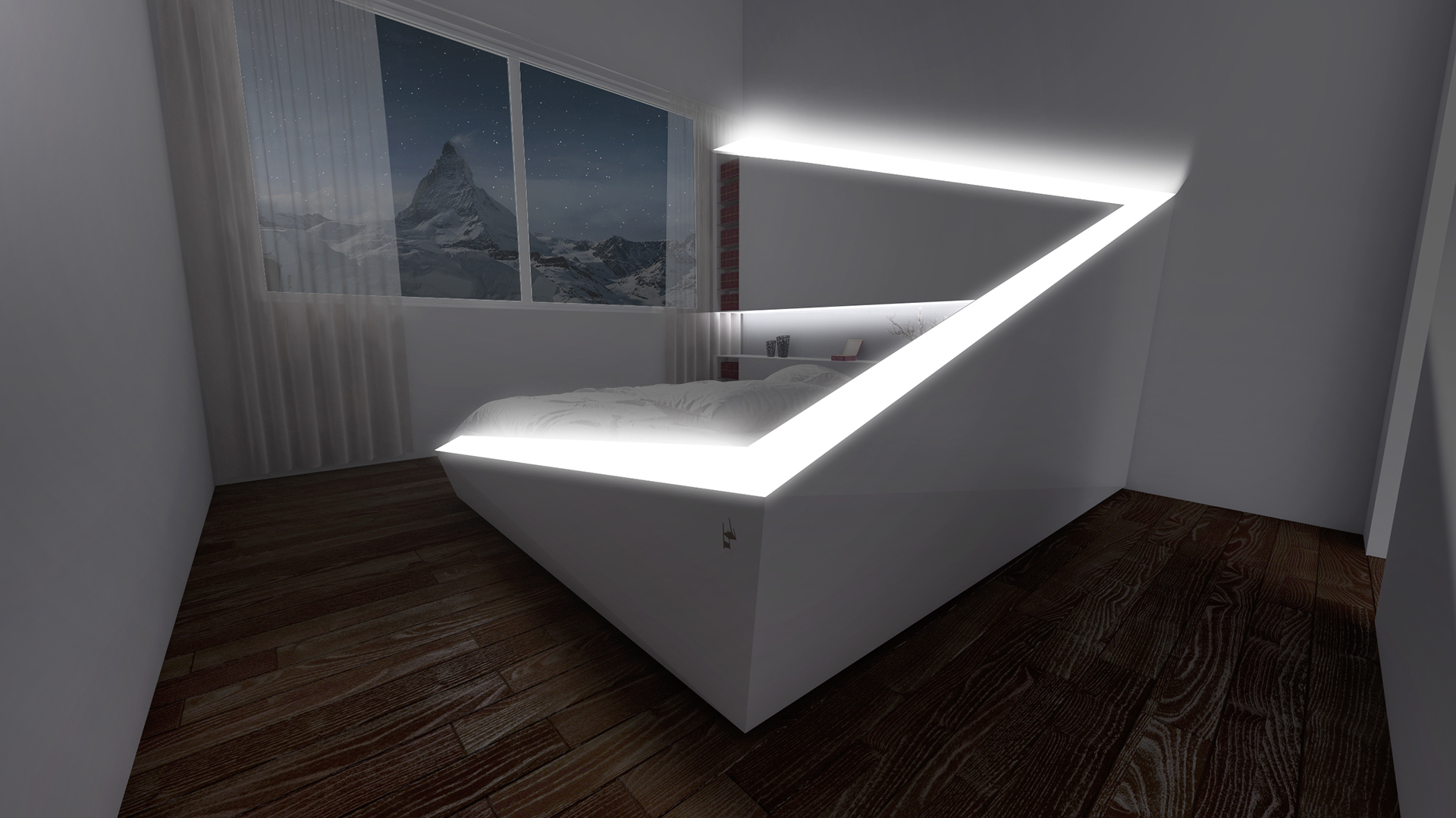 Home Furnishing，product design，industrial design，Bed，Receive，