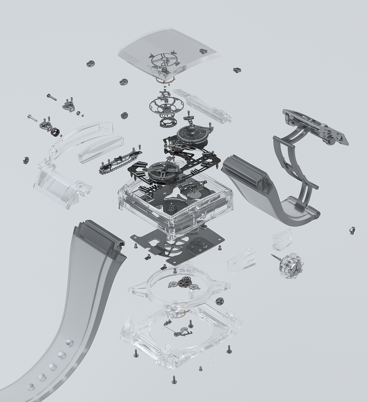 机械表,表,爆炸图,结构图
