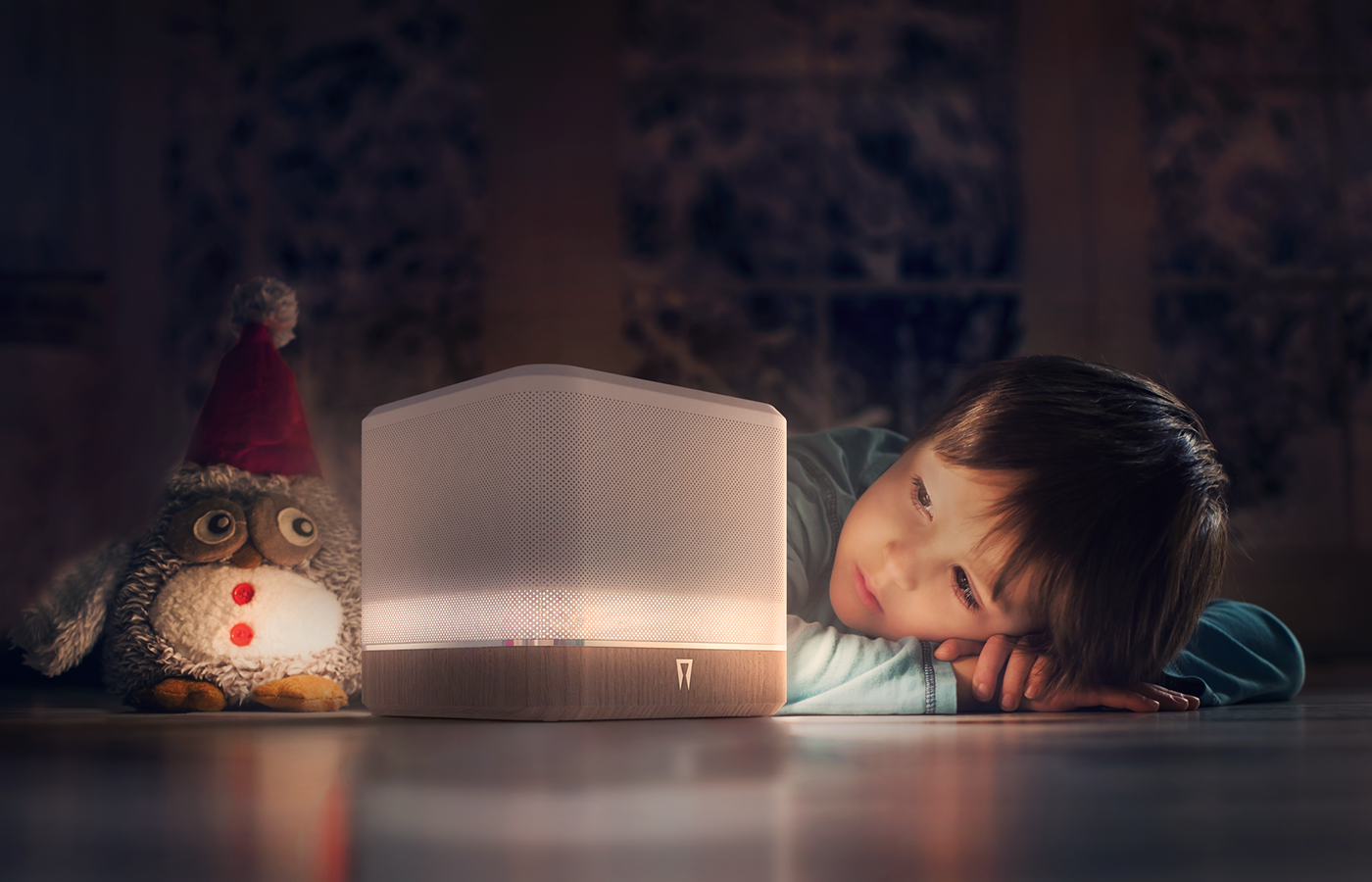 magnetic suspension，Color intelligent lighting system，Two way loudspeaker，Diaphragm driver，a treble，