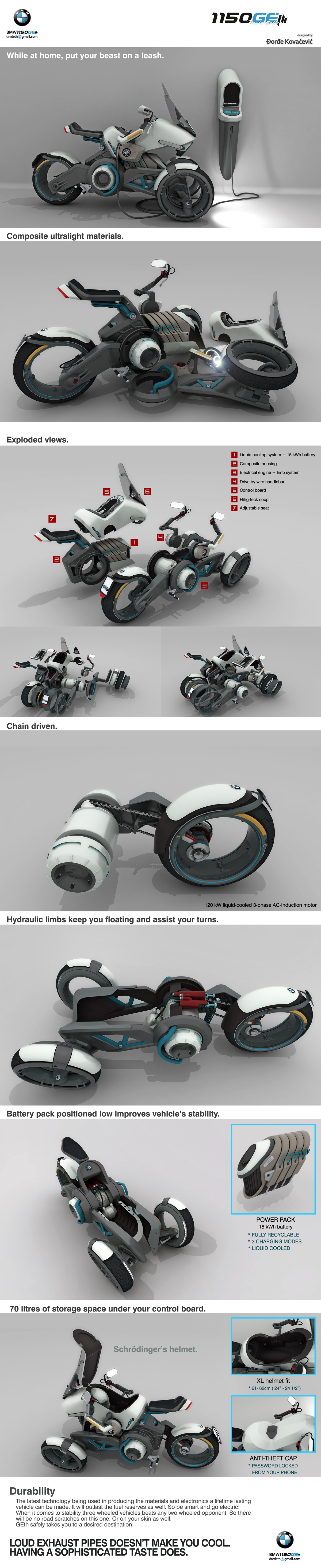 industrial design，Intelligent technology，motorcycle，BMW series，Concept Car，