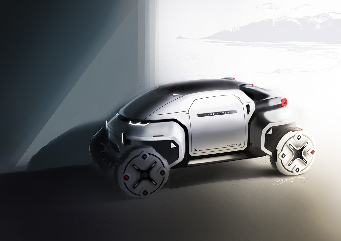 Automatic design，Render，Hand drawn，product，industrial design，