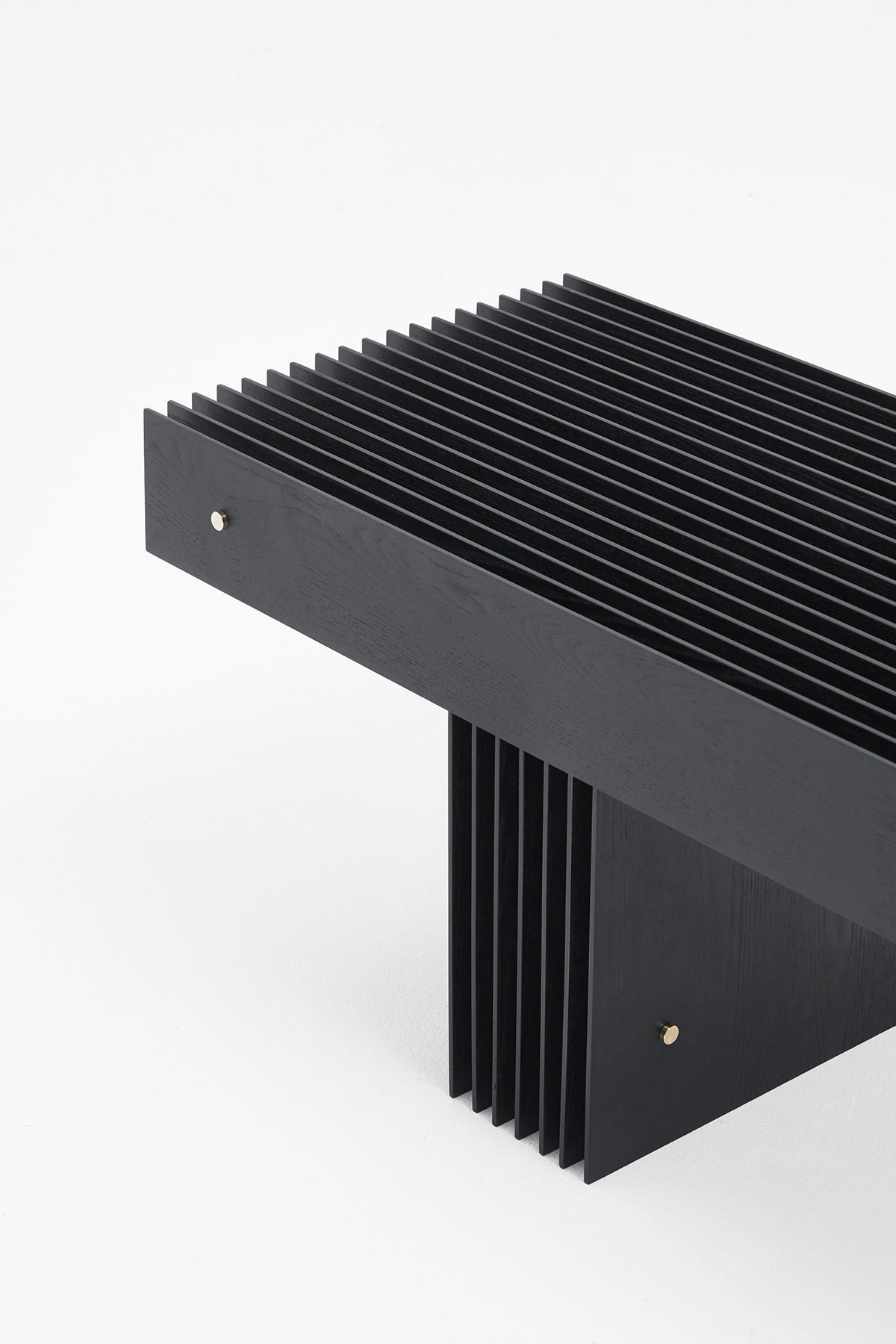 Minimalism，black，Plywood，Pixel painting，bench，