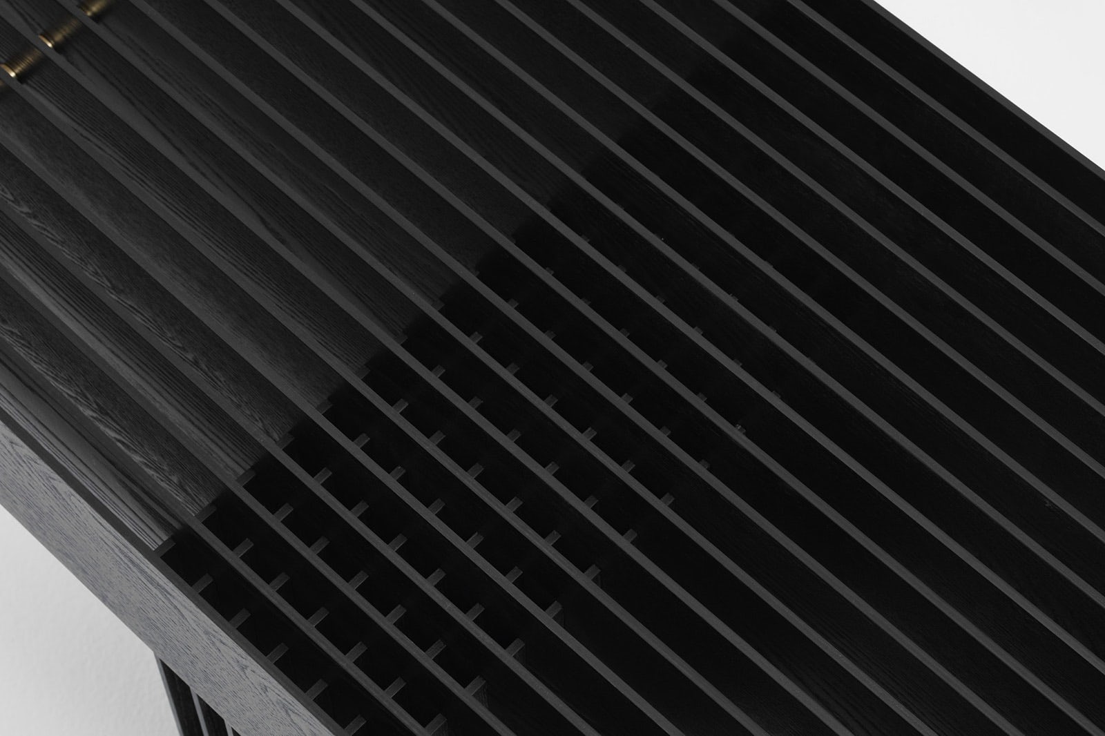 Minimalism，black，Plywood，Pixel painting，bench，