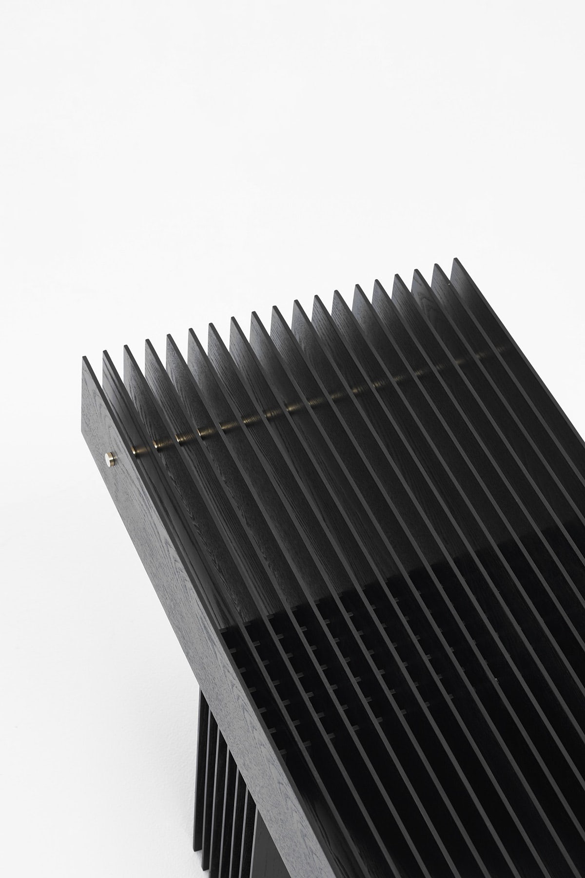 Minimalism，black，Plywood，Pixel painting，bench，