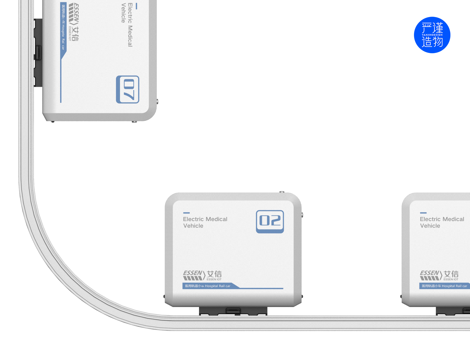 hospital，Medical products，Rail car，medical care，product design，industrial design，Rigorous creation，